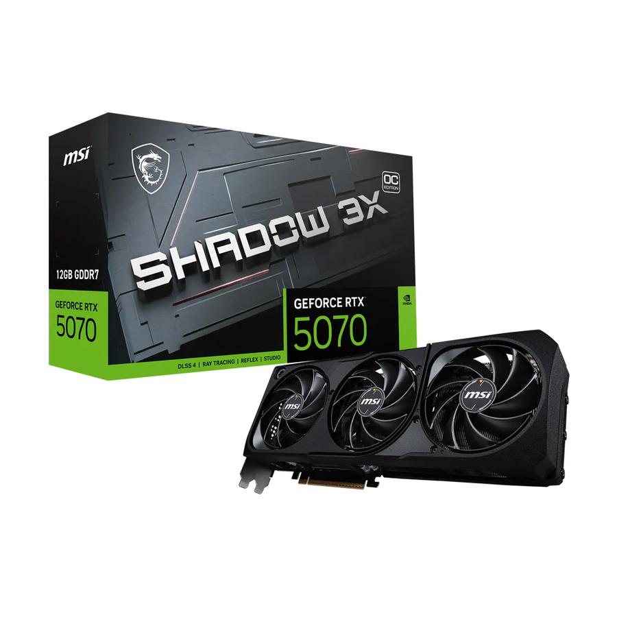 Placa De Video Msi Geforce Rtx 5070 12G Shadow 3X Oc