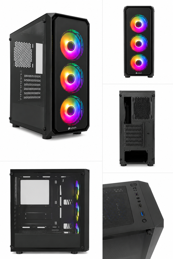 Gabinete Gamer Ecovision EV-LX76 ATX