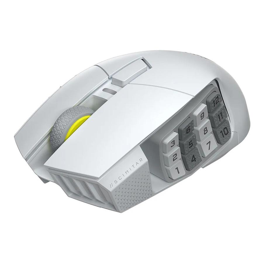 Mouse Gamer Corsair Scimitar Elite Se Mmo Wireless White