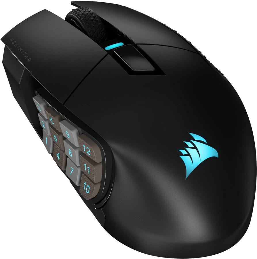 Mouse Gamer Corsair Scimitar Elite Se Mmo Wireless Gray