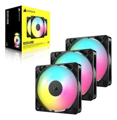Fan Cooler Corsair Rs120 120Mm Triple Pack Black