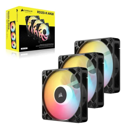 Fan Cooler Corsair Rs120-R 120Mm Argb Triple Pack Reverse Black