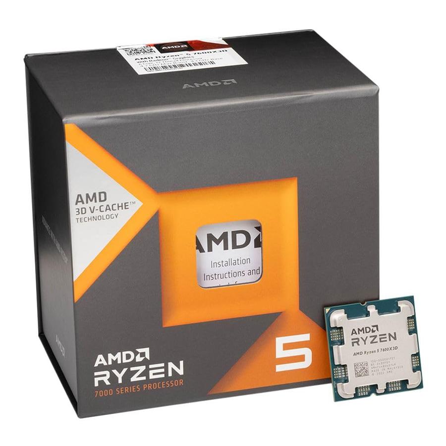 Microprocesador AMD Ryzen 5 7600X3D 96MB 4.7GHz AM5 SIN COOLER
