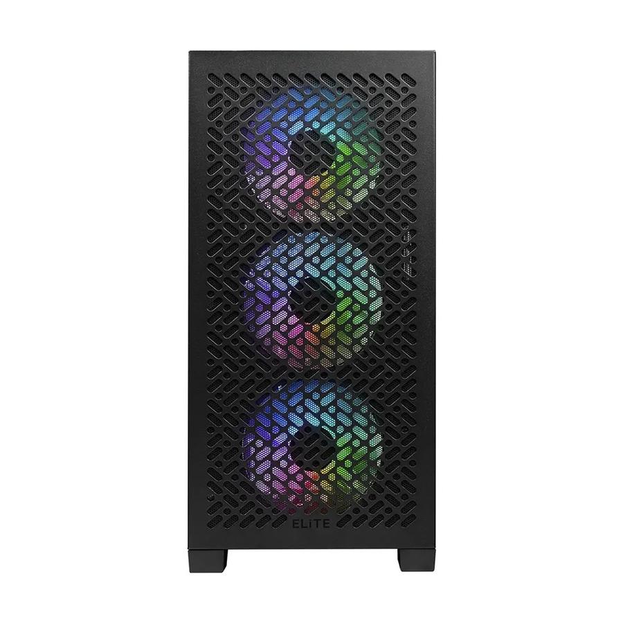 GABINETE COOLER MASTER ELITE 302 BLACK (3 Fans ARGB)