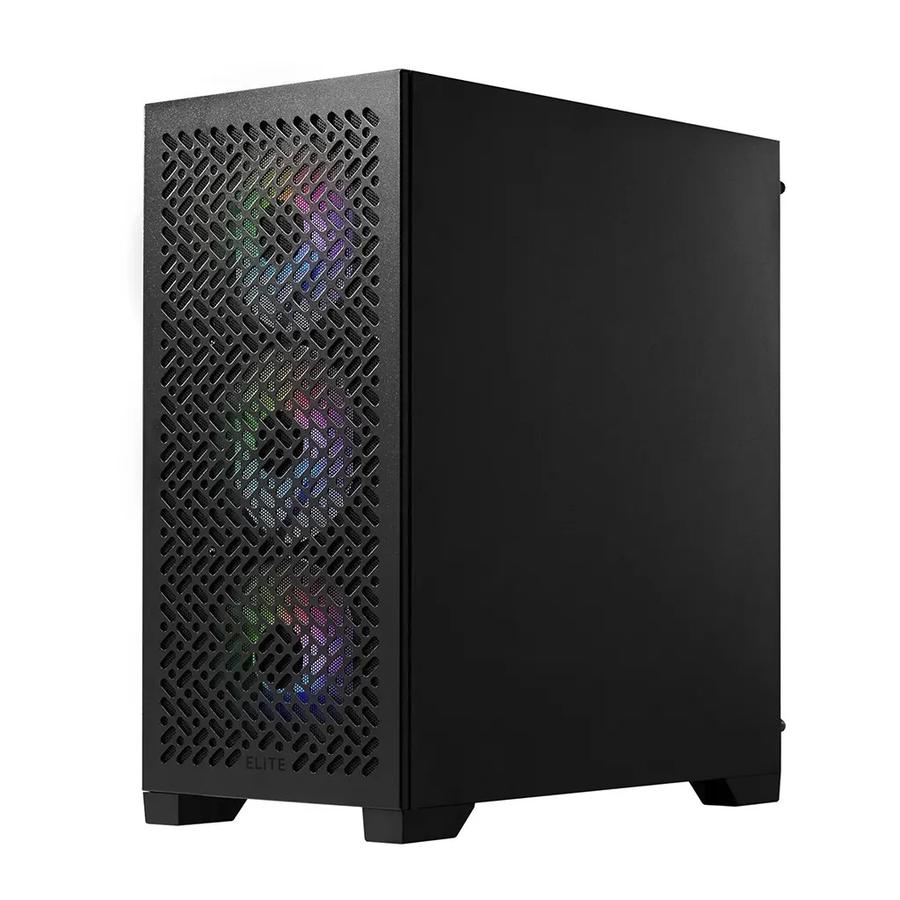 GABINETE COOLER MASTER ELITE 302 BLACK (3 Fans ARGB)