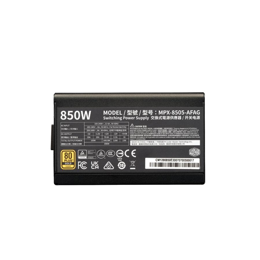 FUENTE COOLER MASTER 750W 80+ GOLD AWO CORD ATX 3.1 MODULAR