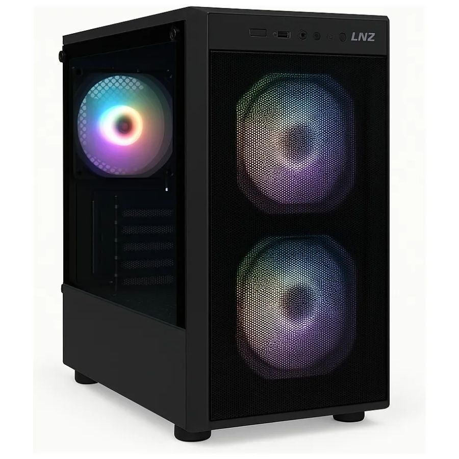 Gabinete Gamer LNZ M11 Mesh 3 Coolers FRGB Vidrio Templado