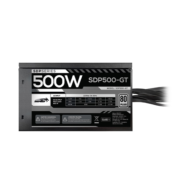 Fuente Sentey 500w SDP500-GT 80 Plus White Certificada ATX 2.31