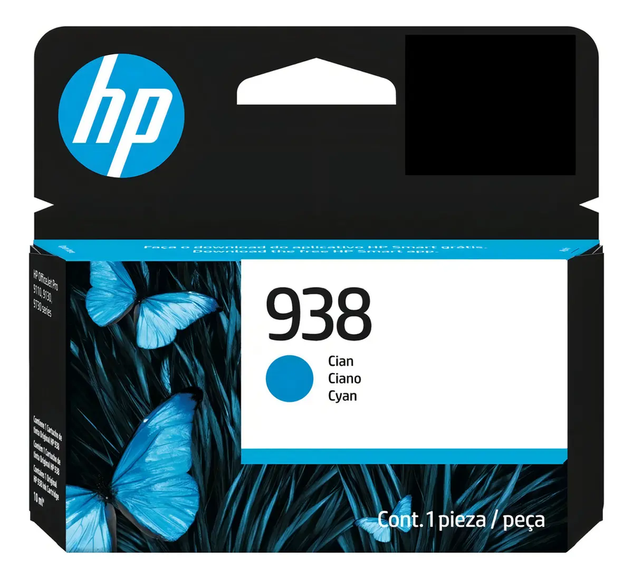 Cartucho Hp 938 CIAN 4S6X5PL Imp9110/9120/9130/9720/9730