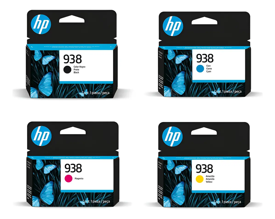 COMBO HP 938 NEGRO + COLORES IMP 9110/9120/9130/9720/9730