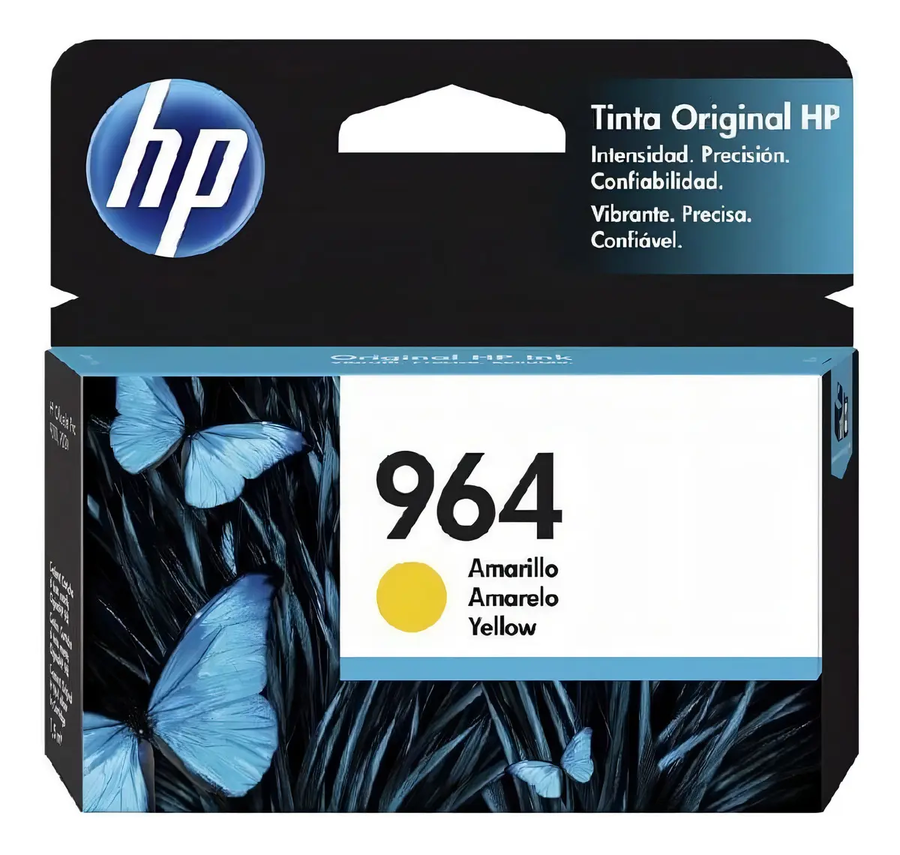 Cartucho Hp 964 Amarillo 10ml OfficeJet Pro 9010 Y 9020 3JA52AL