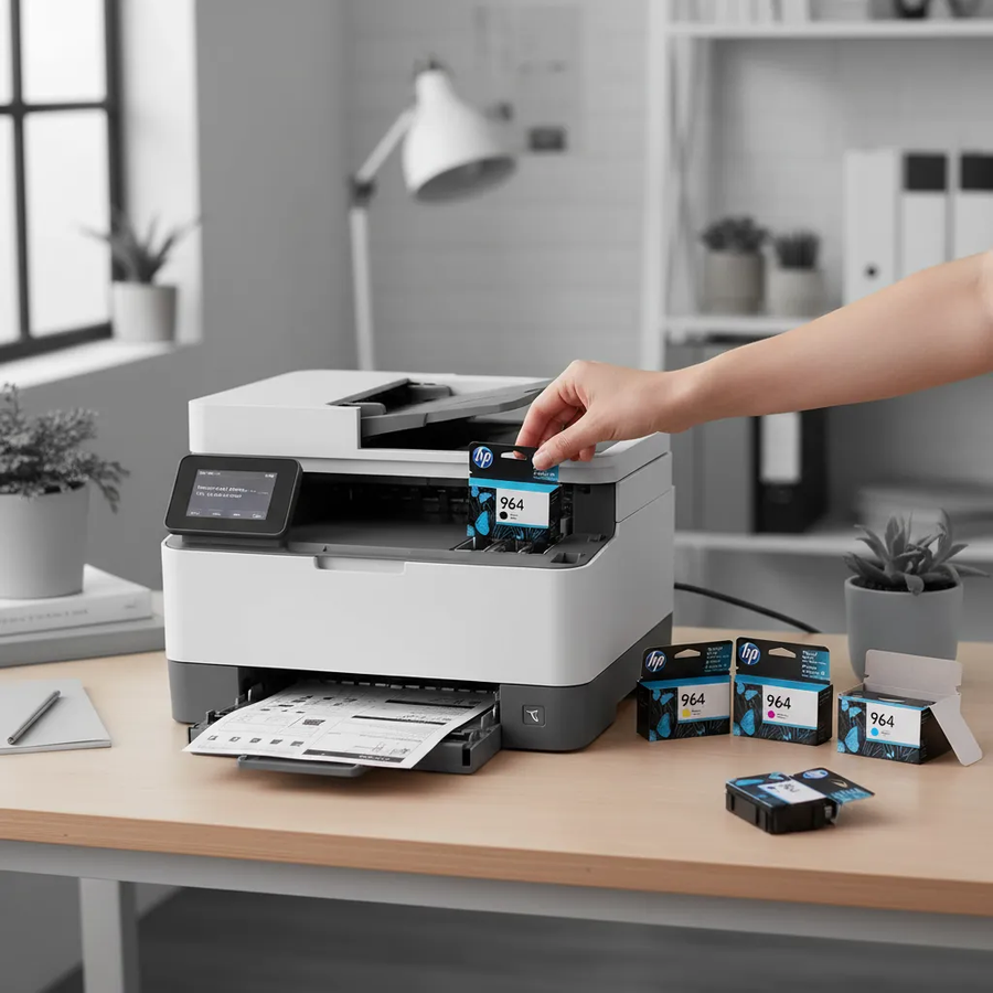 Combo Hp 964 Negro + Cian/mag/ama  OfficeJet Pro Series 9010, 9016, 9018, 9020