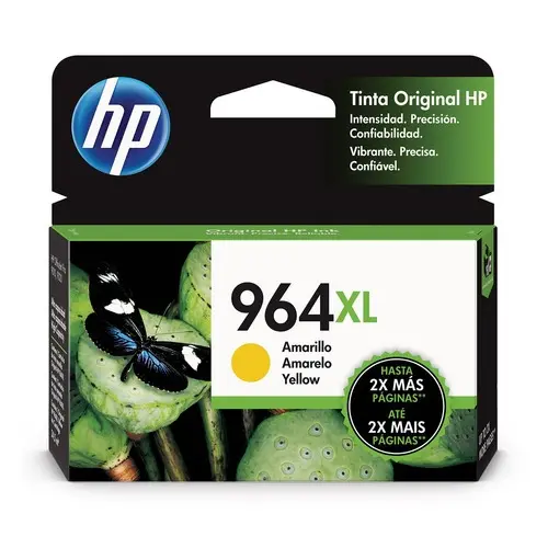 Cartucho Hp 964xl Amarillo 22ml OfficeJet Pro 9010 Y 9020 3JA56AL