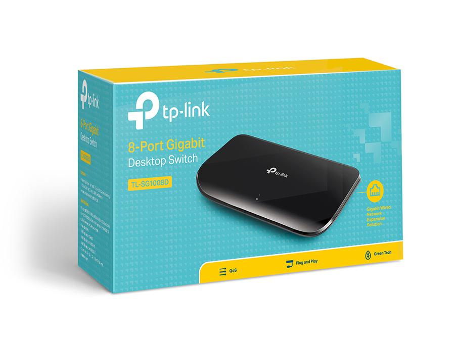 Switch 8 Ports 10/100/1000 (TL-SG1008D) Tp-Link