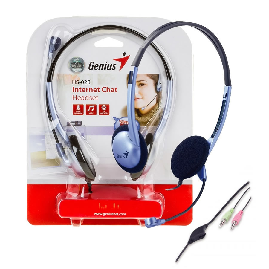 Auricular Genius HS-02B C/Microfono