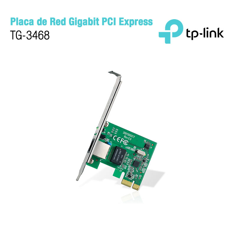 Placa De Red TG-3468 PCIe 10/100/1000Mbps C/Low Profile Bracket